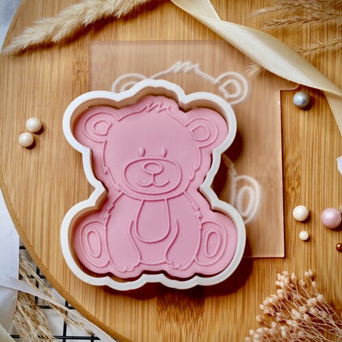 Australian Cookie Cutters Teddy Bear Cookie Cutter & Embosser Stamp