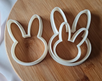 Cortador de galletas con forma de orejas de conejo de Pascua