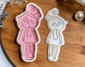 Christmas Snowman Cookie Cutter + Stamp