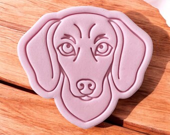 Dachshund Cookie Cutter + Stamp