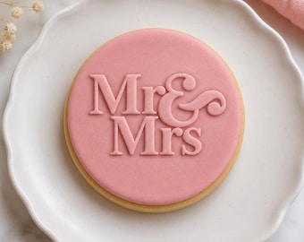 Mr & Mrs Fondant Reverse Embosser.