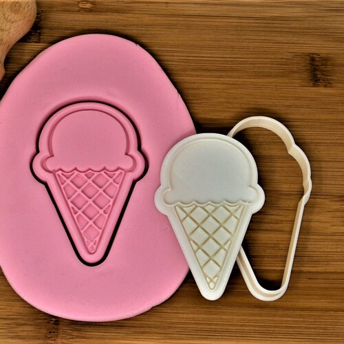 Ice Cream 03 Cookie Cutter Stamp Etsy