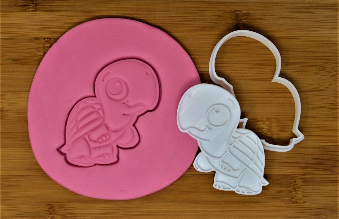 2 Piezas Turtle Cookie Cutter Sello Etsy España