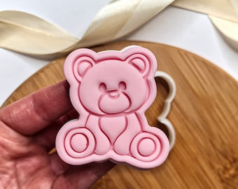 Set of 2 Teddy Bear Cookie Cutters/Dishwasher Safe