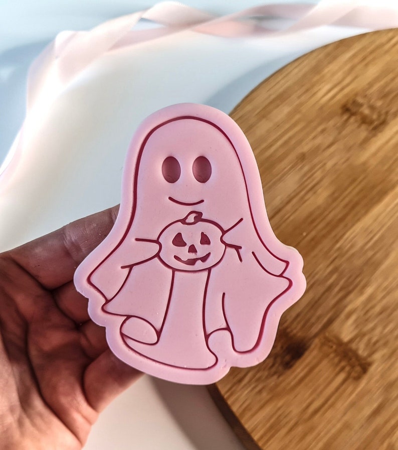 Halloween Ghost Cookie Cutter Stamp image 1