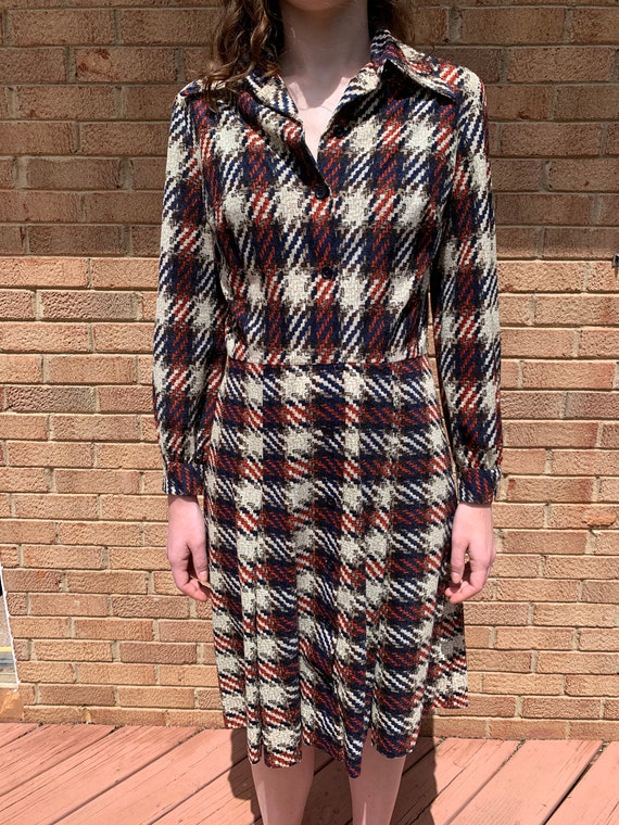 Vintage Nancy Greer Plaid Dress