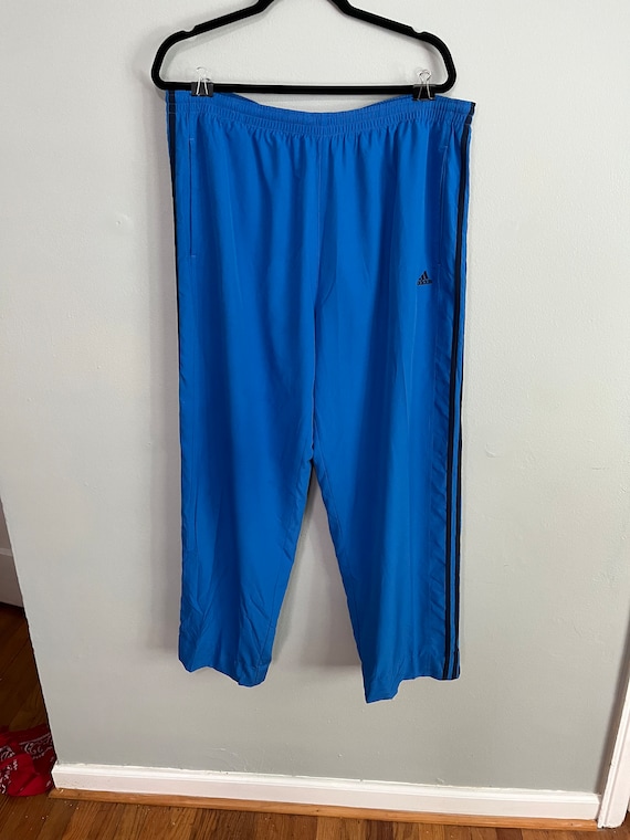 Vintage XL Blue Adidas Windbreaker Track Pants