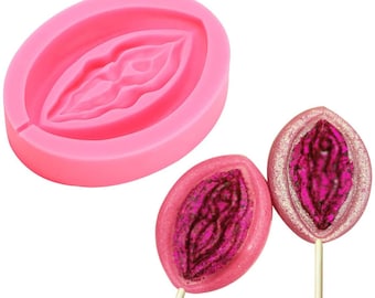 DIY Novelty Cake Lollipop Molds Women Genital Shape Silicone Mold Cake Fondant Chocolate Baking Mold