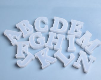 Diy epoxy mold 26 large English letters creative handmade ornaments silicone mold