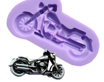 Ship From US Motorcycle Silicone Molds Baby Birthday Fondant Cake Decorating Tools DIY Baking Candy Clay Chocolate Gumpaste Moulds