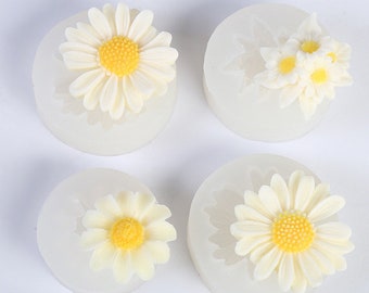 Chamomile Aromatherapy Plaster Silicone Mold Daisy Flower DIY Mold