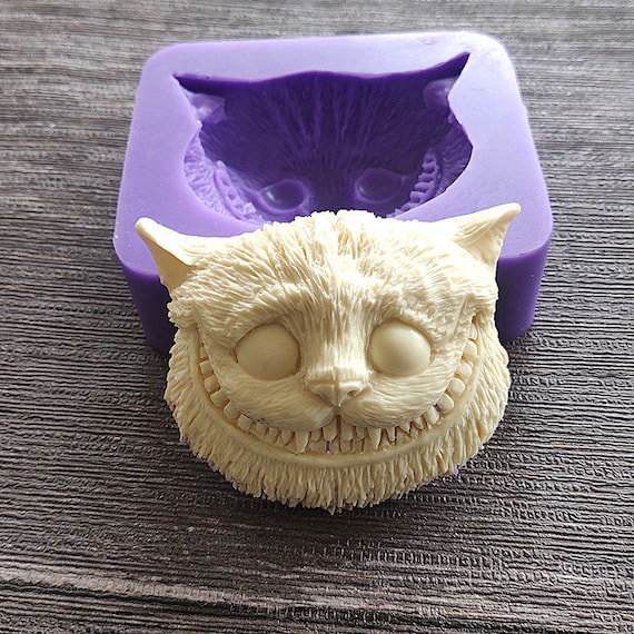 Cat Silicone Mold for resin cat keychain mold Short-haired Cat self defense keychain mold resin mold cartoon cat silicone mold