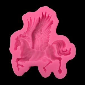 DIY Flying Horse Epoxy Mold Cake Decoration Fondant Baking Tools Decoration Silicone Mold