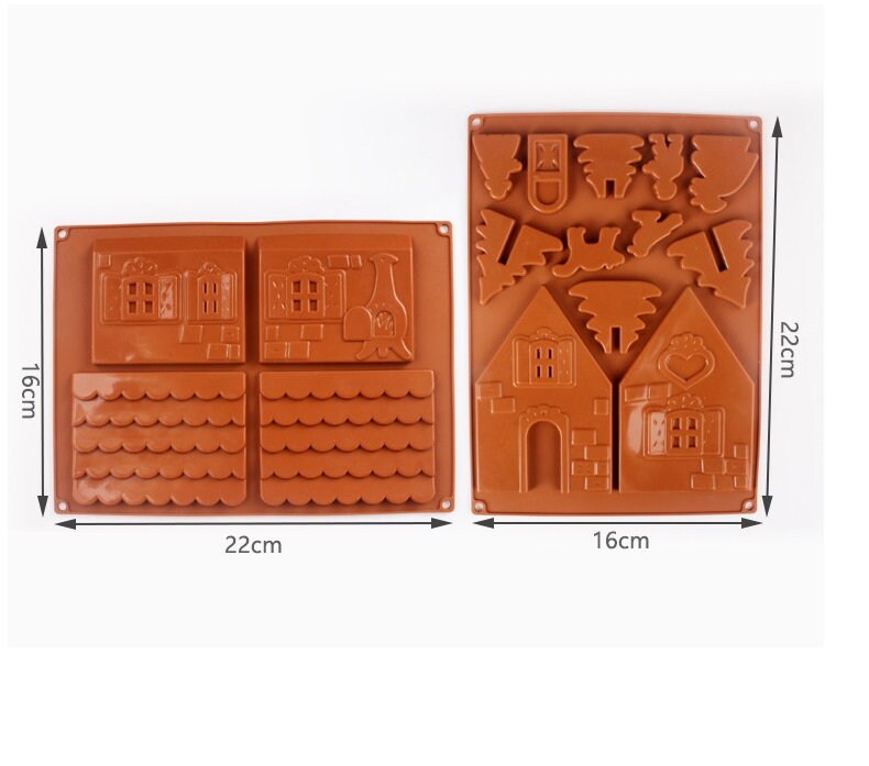 DIY Christmas House Chocolate Mold Gingerbread House Silicone Etsy
