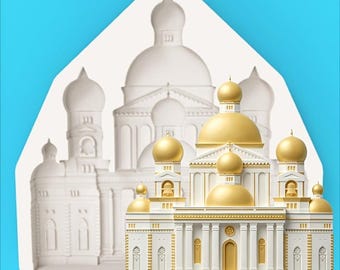 Dome Taj Mahal Shaped Mold, Fondant Chocolate Making Silicone Mold