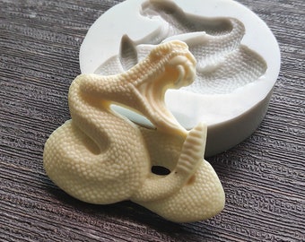 Cobra Snake Shape Silicone Molds Snake Fondant Cake Decorating Tools Gumpaste Sugar Paste Candy Chocolate Molds