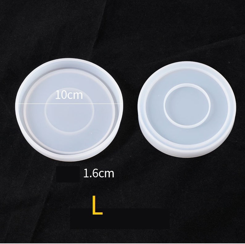 Silicone mold for resin Flower pot Base Tea Coaster Crystal Epoxy DIY Mold baking mold