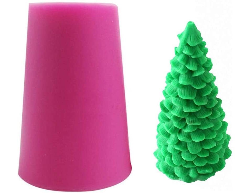 3D Christmas Tree Silicone Mold for Fondant Chocolate Candy Etsy