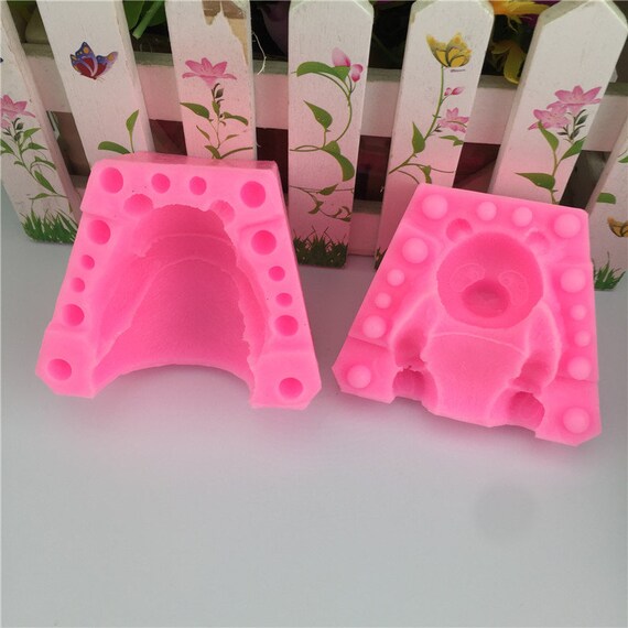 Angry Monster Silicone Mold for Resin Cartoon Monster Mold Cake Mold  Chocolate Mould Epoxy Mold Baking Mold Decoration Mold 