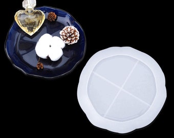 Large Round Irregular Tray Silicone Molds 2020 Making Coaster/Key Bowl/Entryway Tray/Jewelry Tray/Soap Holder