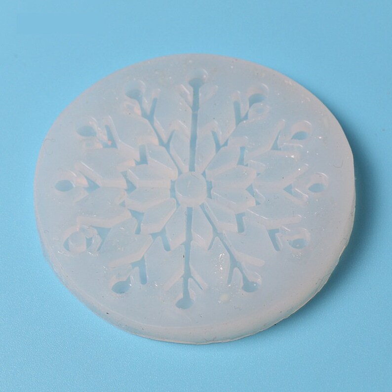Snowflake handmade pendant silicone mold crystal epoxy mold