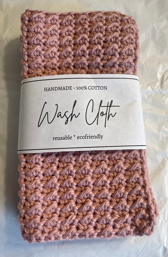 Wash Cloth, Handmade Wash Cloth, Crochet Washcloth, Natural 100