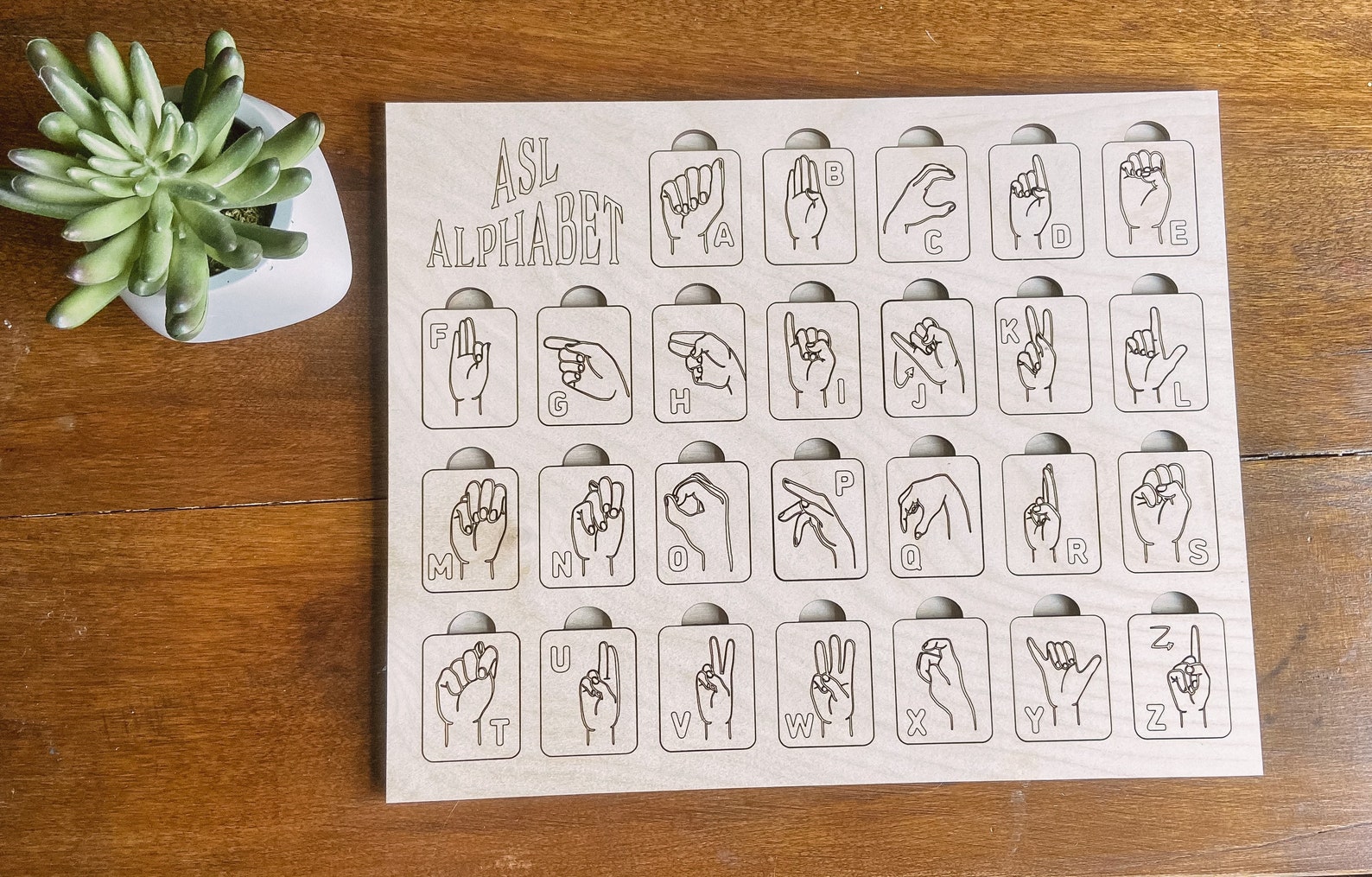 ASL Alphabet Puzzle American Sign Language Puzzle Alphabet | Etsy