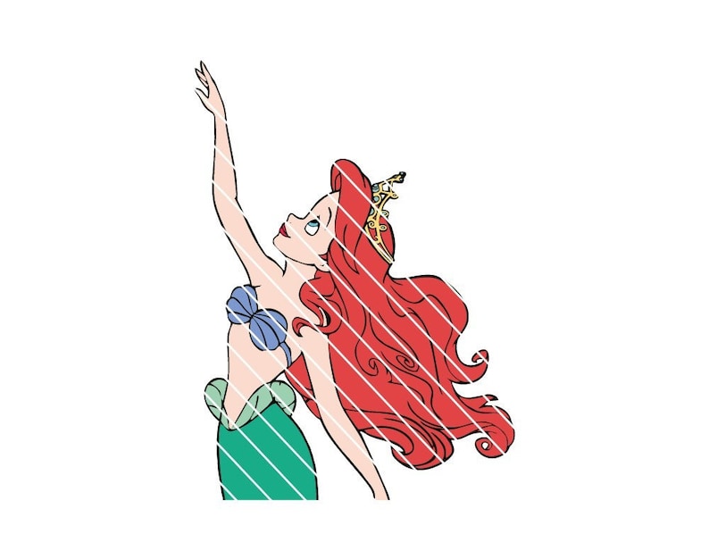 Free Free 90 Mermaid Silhouette Ariel Svg SVG PNG EPS DXF File