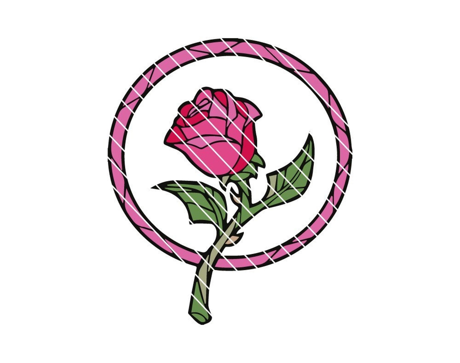 Beauty and the Beast Svg Rose Svg Beauty and the Beast Etsy
