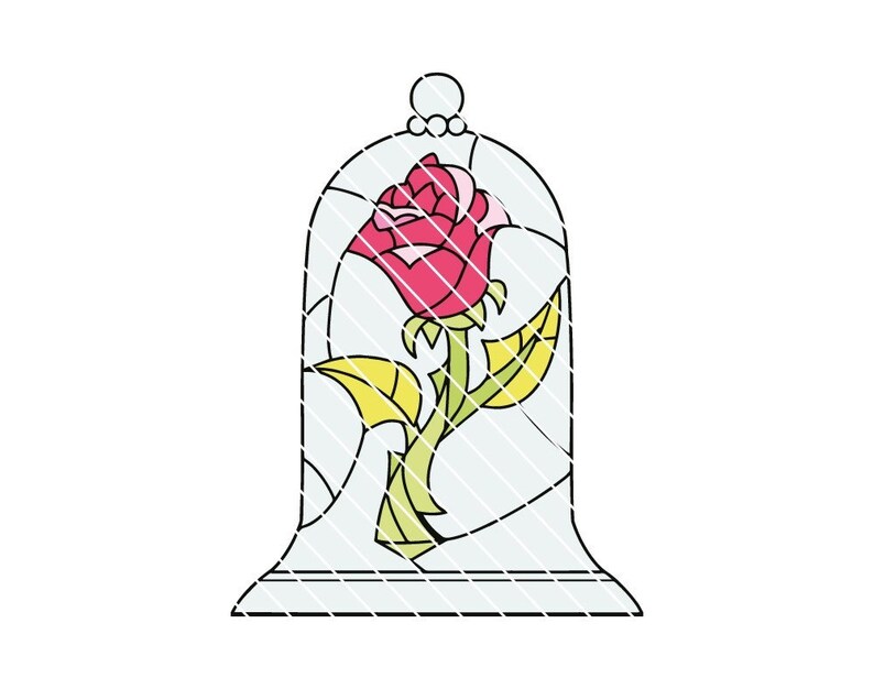 Buy Beauty and the Beast Svg Rose Svg Beauty and the Beast Online in