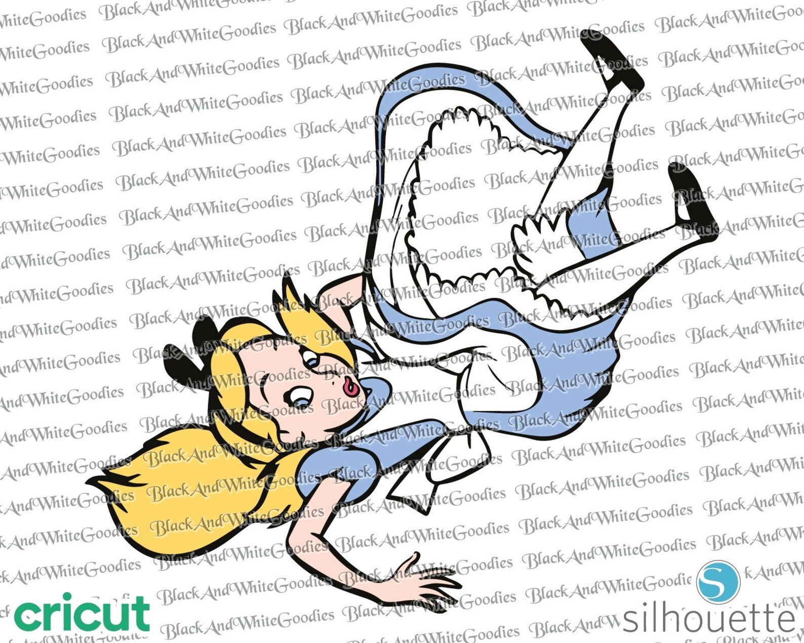 Alice in Wonderland Svg Layered Svg Cricut Cut File - Etsy