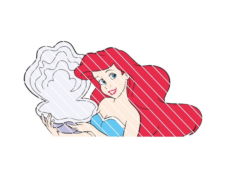 Free Free 126 Ariel Little Mermaid Svg SVG PNG EPS DXF File