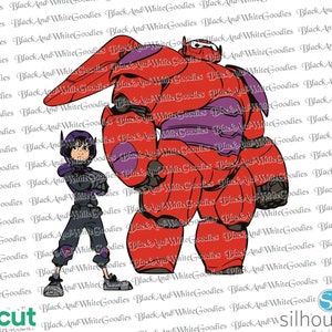 Big Hero 6 svg, gelaagde svg, cricut, cut file, cutting file, clipart, png, silhouet