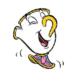 belleza y la bestia svg, chip svg, belleza y la bestia cricut, belleza y el archivo de corte de la bestia, belleza y la silueta de la bestia
