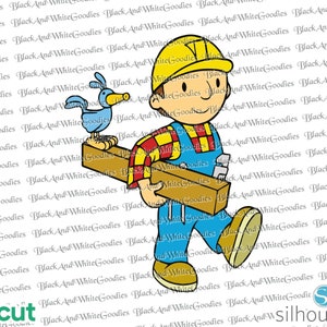 Bob the Builder svg, layered svg, cricut, cut file, cut file, clipart, png, silhouette