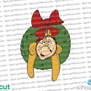 La Bella y la Bestia Navidad svg, svg en capas, cricut, archivo de corte, archivo de corte, clipart, png, silueta