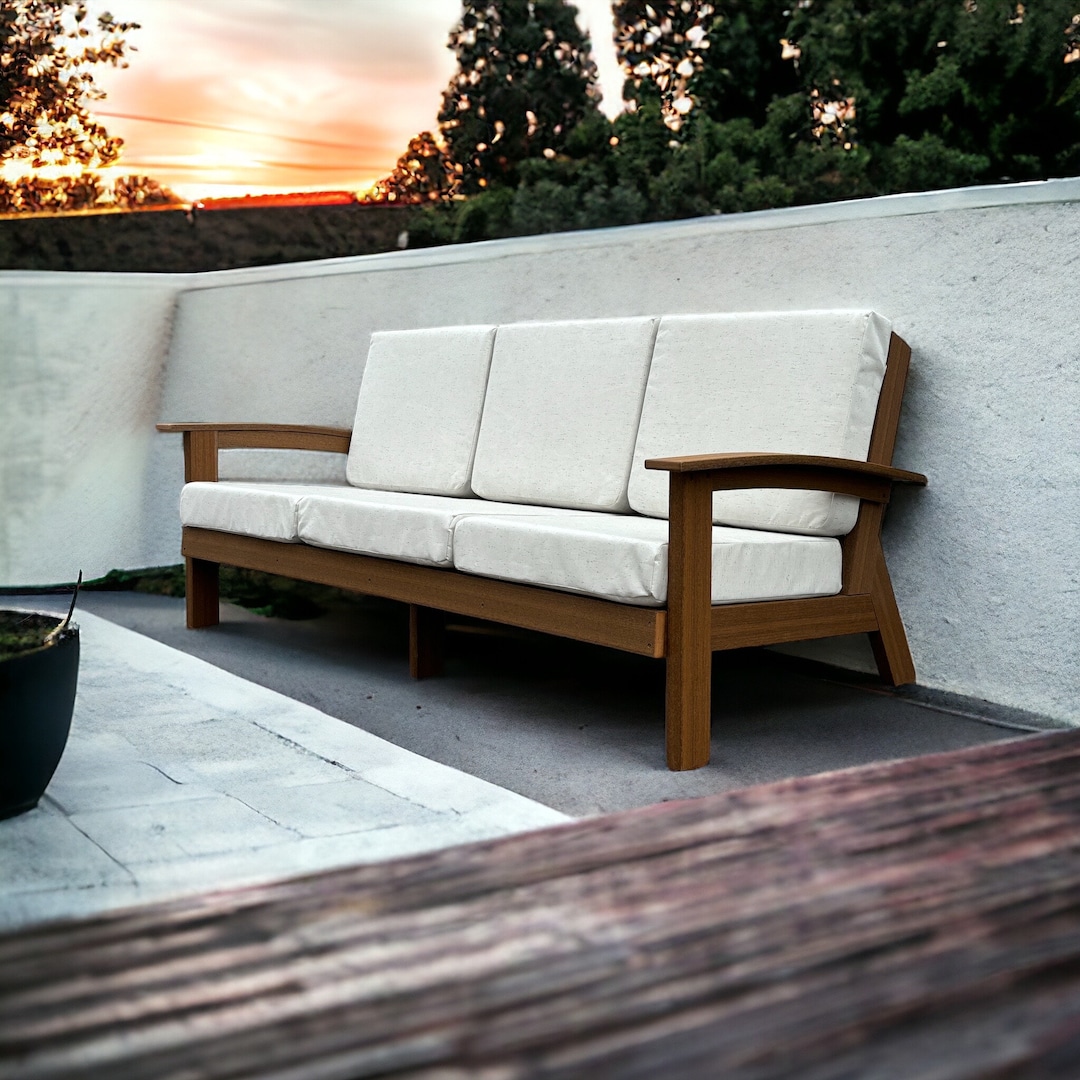 Outdoor Deep Seat Sofa Built With Furniture Grade HDPE Poly Lumber, 20 ...