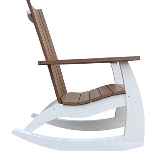 The Richland Rocker is modern, curved seat and back makes for one amazing rocker. Made from recycled high-density polyethylene (HDPE) image 3