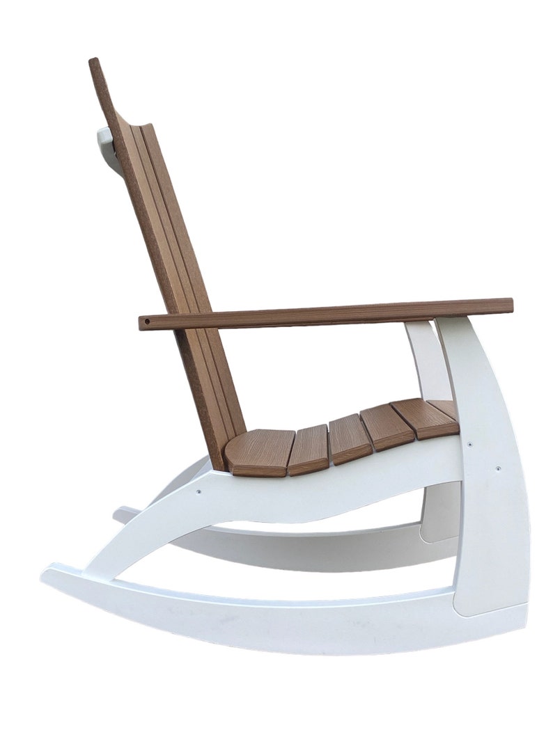 The Richland Rocker is modern, curved seat and back makes for one amazing rocker. Made from recycled high-density polyethylene (HDPE) image 3