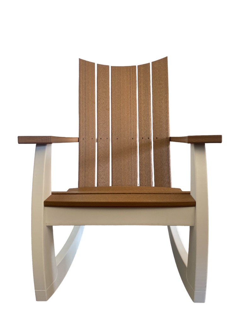 The Richland Rocker is modern, curved seat and back makes for one amazing rocker. Made from recycled high-density polyethylene (HDPE) image 5
