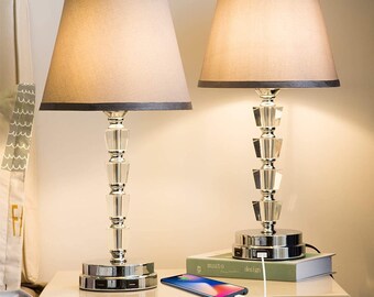 Set Of 2 Table Lamps Etsy