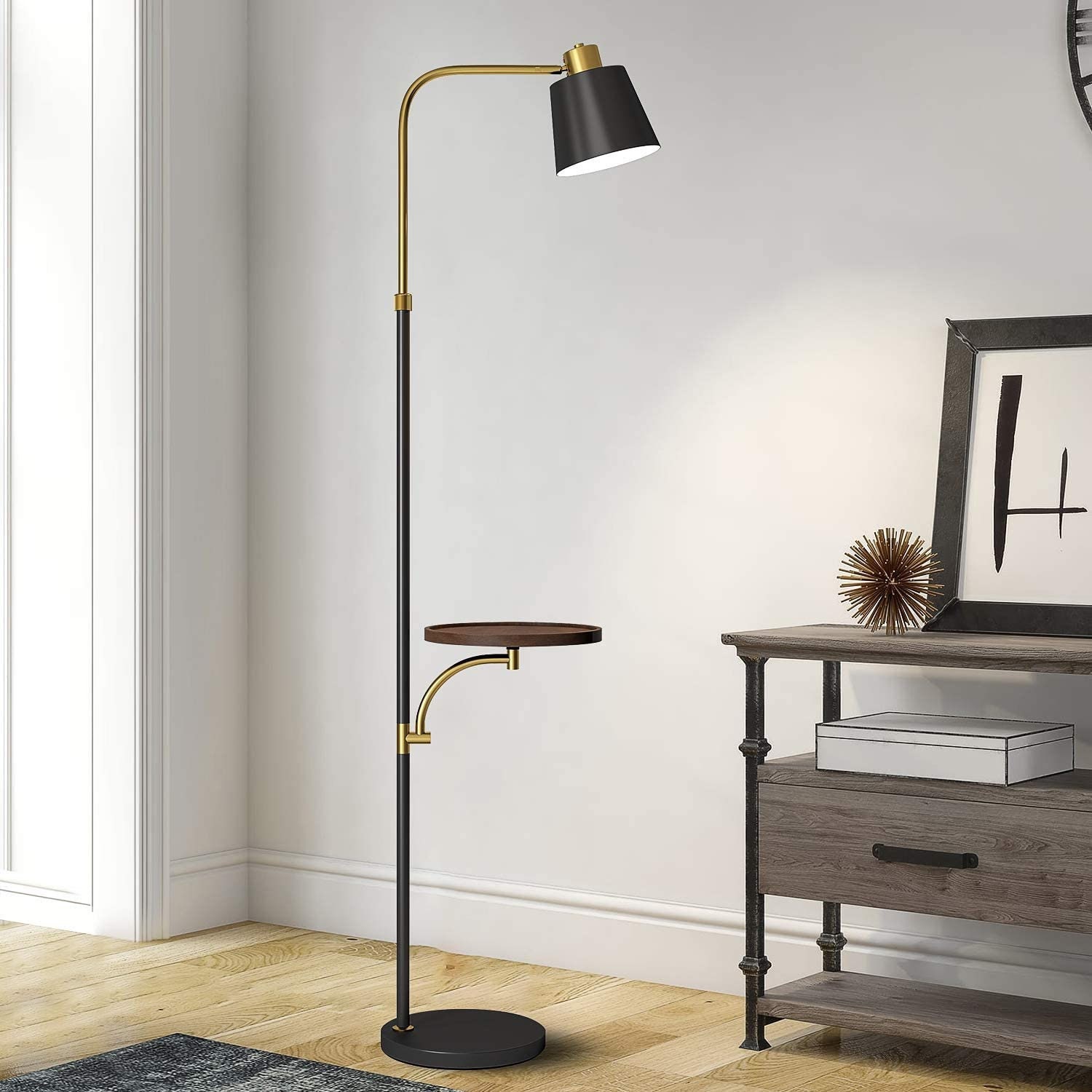 Modern Floor Lamp with Table for Living Room 65 Tray Floor | Etsy