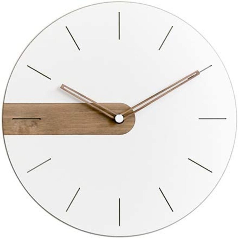 Modern Minimalist Raw Wood Numberless Wall Clock Etsy