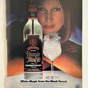 Rumple Minze | 1980s | Vintage Liquor and Beer Ads | Vintage Advertisement