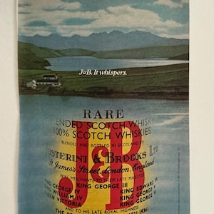 J&B Scotch | 1980s | Vintage Liquor and Beer Ads | Vintage Advertisement