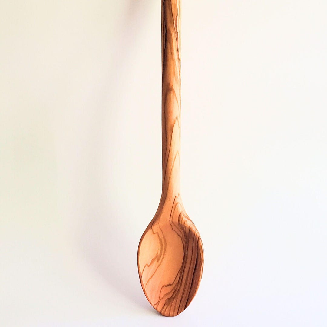 FRENCH COOKING SPOON Olive Wood Kitchen Utensil For Soups Sauces And Veggies