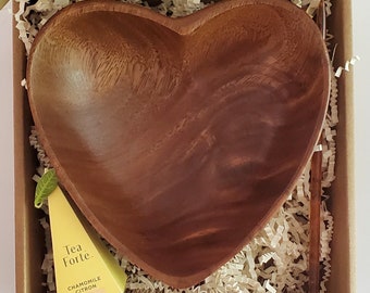 Heart Bowl | Hand-Carved | Unique Home Decor | Decorative Wood Bowl