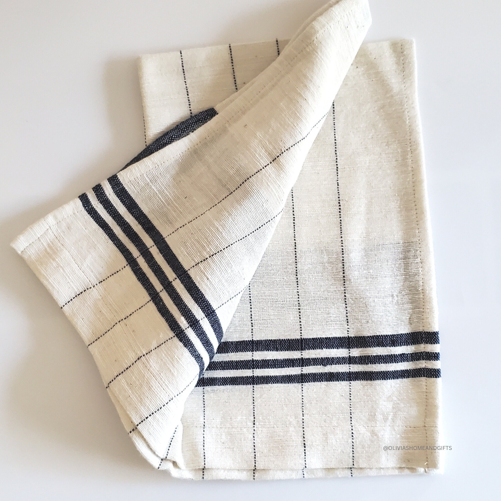 Tea Towel Set, Hand-Spun Cotton