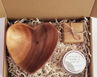 Encouragement Gift, From The Heart Gift With Lavender Candle & Handcrafted Caramels