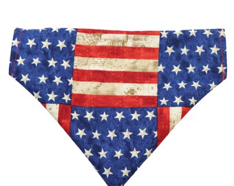 Hundehalstücher Mit US-Flagge – 2 Stück, Für Kleine Bis Große Hunde, 100% Polyester